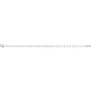 14K White Gold Straight Baguette 5 X 2.5Mm G-H Vs 6 1/5 Ctw Lab-Grown Diamond Bracelet, Length: 7 In