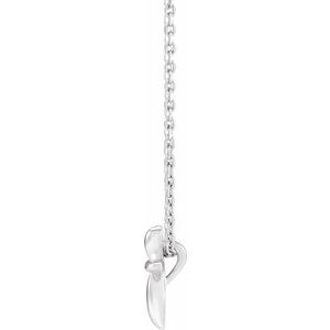Sterling Silver 10 X 7.72 Mm 16-18 In Polished Cross Necklace