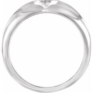 Sterling Silver Polished Cross And Anchor Ring Size 10