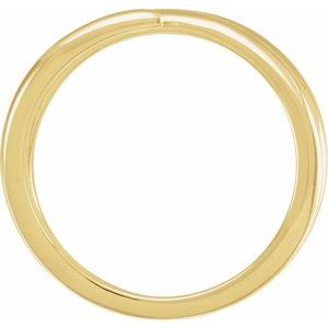 14K Yellow Gold Polished Freeform Ring Size 7