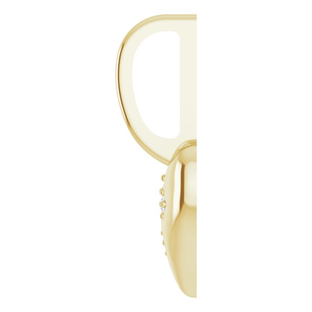 14K Yellow Or White Gold Or Sterling Silver Round I1, G-H Polished .01 Ctw Natural Diamond Heart Charm/Pendant