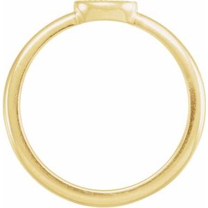 14K Yellow Gold Mama Polished "Mama" Family Ring Size 7