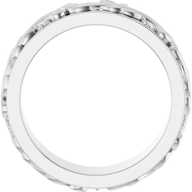 14K Yellow Or White Gold Round 1.8 Mm Si2-Si3, G-H Polished 1/4 Ctw Natural Diamond Band, Size 7