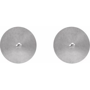 Sterling Silver 3.5 X 3.5 Mm Pair Friction Backs Included Polished Spike Stud Earrings