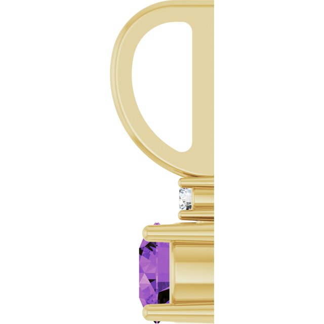 14K Yellow Or White Or Rose Gold Round 4Mm I1, G-H Polished .015 Ct Natural Diamond Charm/Pendant