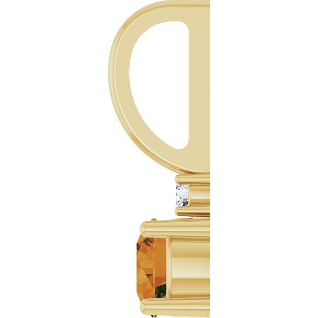 14K Yellow Or White Or Rose Gold Round 4Mm I1, G-H Polished .015 Ct Natural Diamond Charm/Pendant