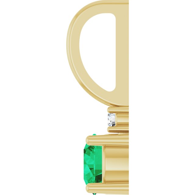 14K Yellow Or White Gold Round 4Mm I1, G-H Polished .015 Ct Natural Diamond Charm/Pendant