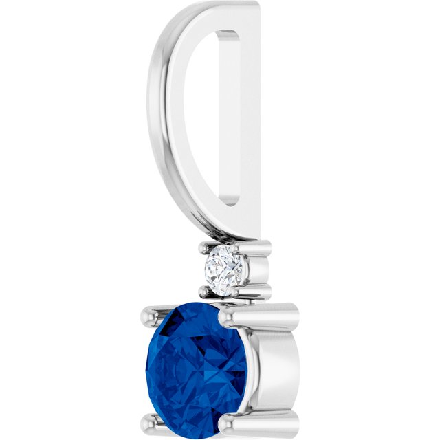 14K Yellow Or White Gold Round 4Mm I1, G-H Polished .015 Ct Natural Diamond Charm/Pendant
