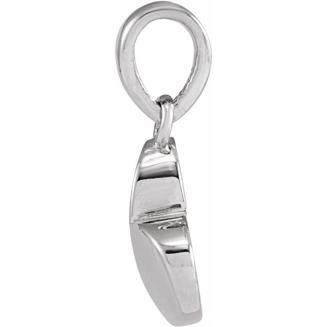 Sterling Silver 9.89 X 7.65 Mm Polished Heart Pendant