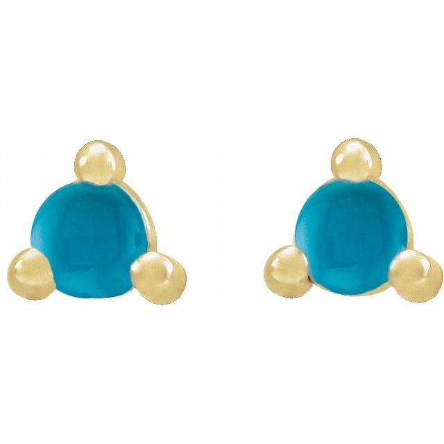14K Yellow Or White Or Rose Gold Round Friction Backs Polished Natural Diamond Rose-Cut 3-Prong Earrings