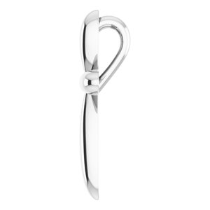 Sterling Silver 17 X 13.01 Mm 16-18 In Polished Cross Necklace