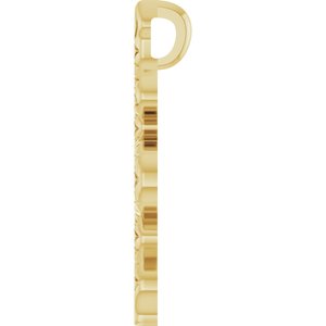 14K Yellow Gold 19.5 X 6.76 Mm Polished Snake Pendant