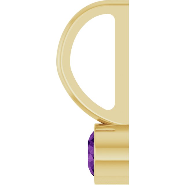 14K Yellow Gold Or Sterling Silver Round 3Mm I1, G-H Polished Natural Gemstone Charm/Pendant