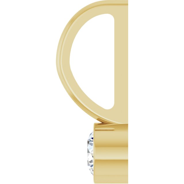 14K Yellow Gold Or Sterling Silver Round 3Mm I1, G-H Polished Natural Gemstone Charm/Pendant