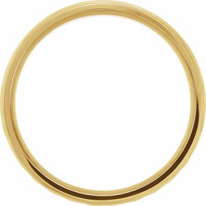 18K Yellow Gold 6 Mm Polished Comfort-Fit Rope Band Size 11