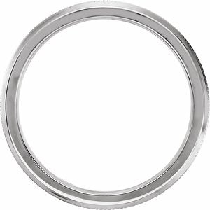 14K White Gold 2.5 Mm Polished Knife Edge Band Size 7