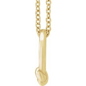 14K Yellow Gold 11.46 X 10.01 Mm 18 In Polished Metal Circle Knot Necklace