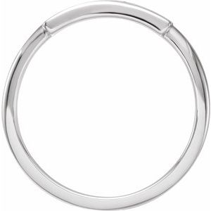 14K White Gold Polished God Is Greater Than The Highs And Lows Ring Size 7