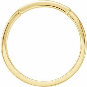 14K Yellow Gold Polished God Is Greater Than The Highs And Lows Ring Size 7