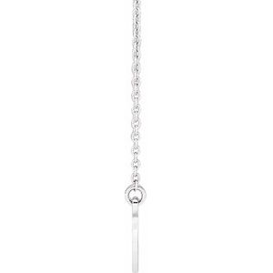 Sterling Silver Engravable Infinity Family Necklace, Length: 18 In