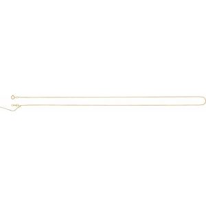 14K Yellow Gold-Filled Spring Ring Adjustable Threader Box Chain, Length: 16-22 In, Width: 1 Mm