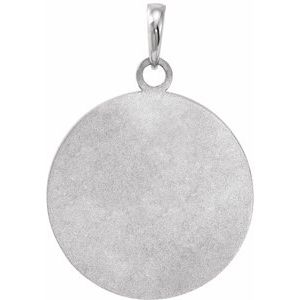 Sterling Silver Hope 26.34 X 18 Mm Polished "Hope" Engraved Pendant