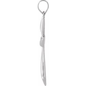 Sterling Silver 25.5 X 18 Mm Polished Cross Pendant