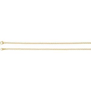 18K Yellow Gold Rolo Chain, Length: 18 In, Width: 2.4 Mm