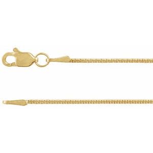 14K Yellow Or White Or Rose Gold Or Sterling Silver 2.6 Mm 7 In Lobster Clasp Polished Rounded Box Chain
