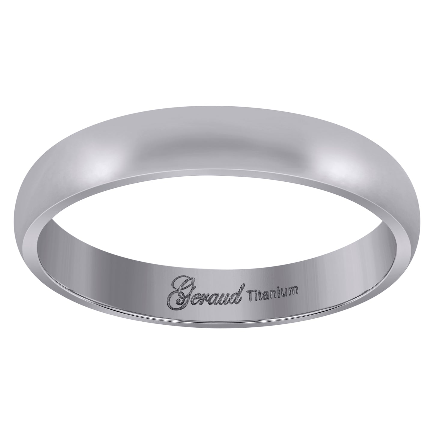 Titanium Mens Domed Comfort Fit Bridal Anniversary Engagement Wedding Band 4mm Sizes 7 - 11