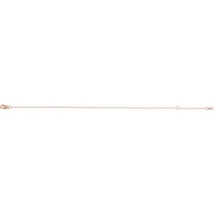 14K Yellow Or White Or Rose Gold Or Sterling Silver 1 mm Adjustable Cable 6.5-7.5" Chain