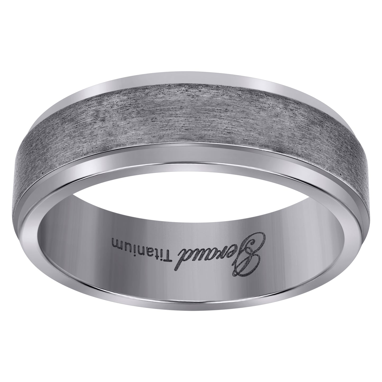 Titanium Mens Brushed Comfort Fit Bridal Anniversary Engagement Wedding Band 6mm Sizes 7 - 13