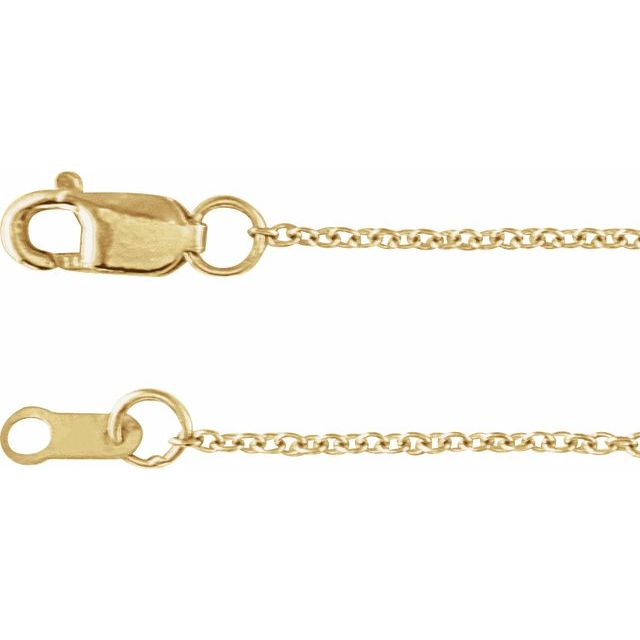 14K Yellow Gold Round 2 Mm 6 1/2-7 1/2 In Polished Natural Gemstone Sideways Cross Bracelet