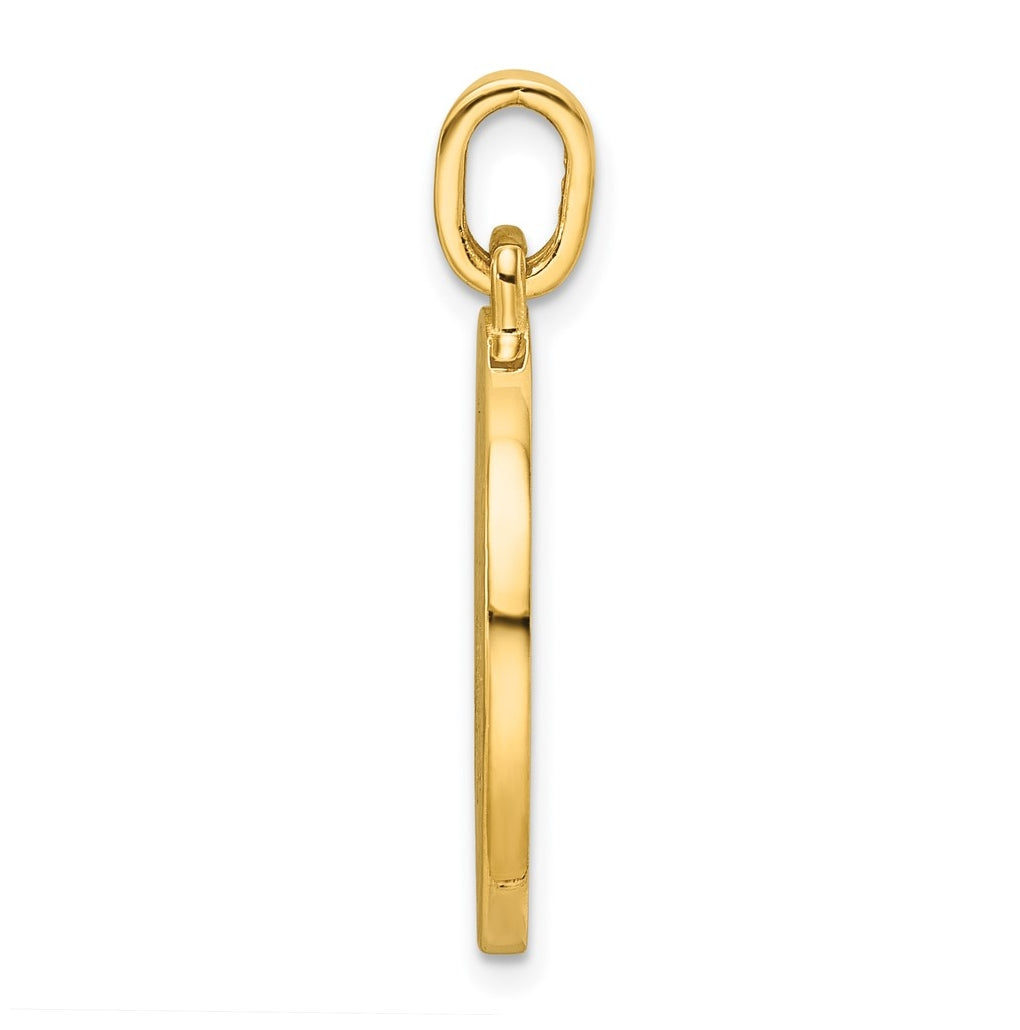 14k Yellow Gold IBGoodman Polished Enameled Double Eagle Masonic Pendant