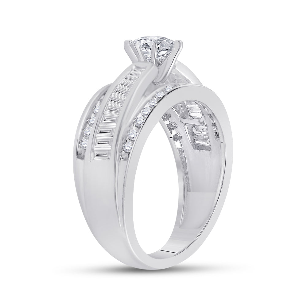 14K White Gold Marquise Diamond Solitaire Bridal Wedding Engagement Ring 1 Cttw, Womens Size: 5-10