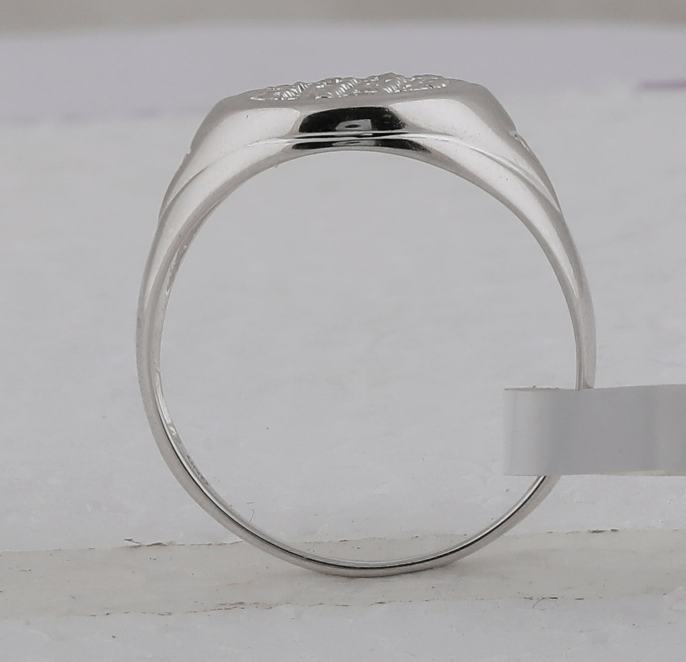 Sterling Silver Mens Round Diamond Oval Cluster Ring 1/6 Cttw, Mens Size: 7-13