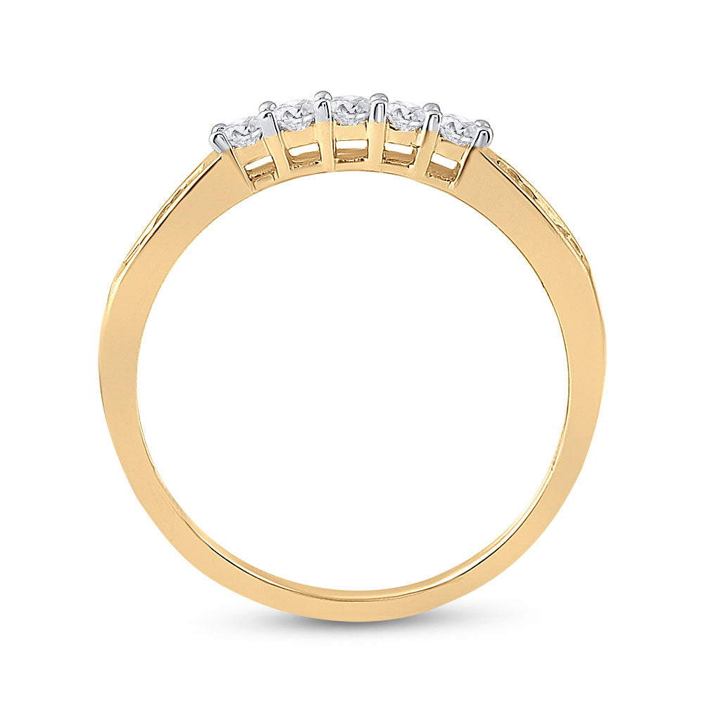 14K Yellow Or White Gold Princess Diamond Bridal Wedding Ring Band Set 1 Cttw, Womens Size: 5-10