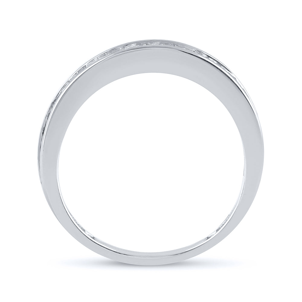 10K Yellow Or White Gold Womens Baguette Diamond Wedding Band 1/2 Cttw, Womens Size: 5-10