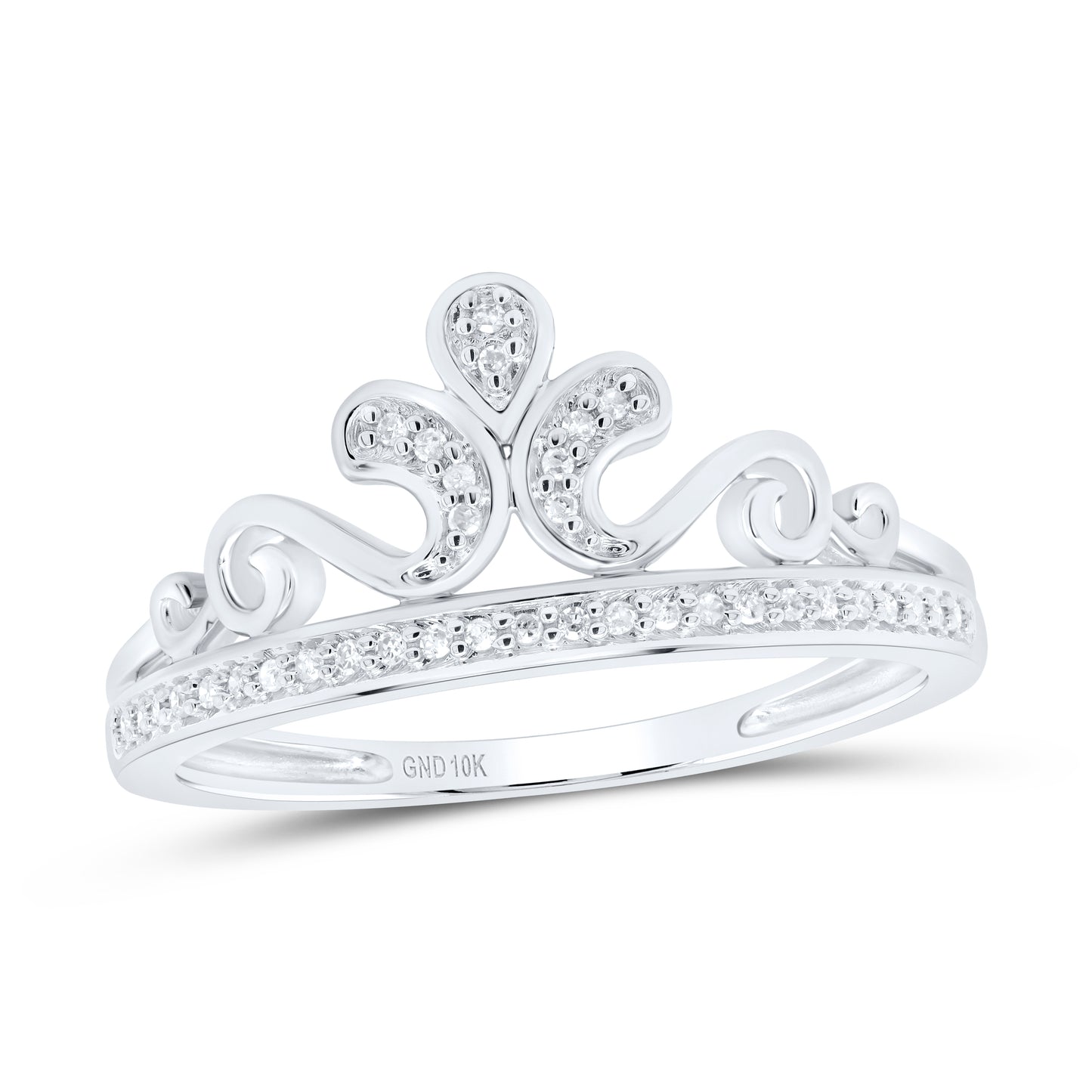 10kt White Gold 1/10ct. Diamond Ring