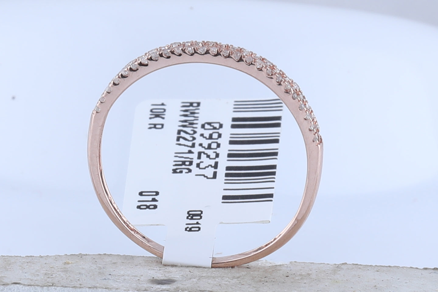 10kt Rose Gold 1/6ctw Diamond Fashion Band