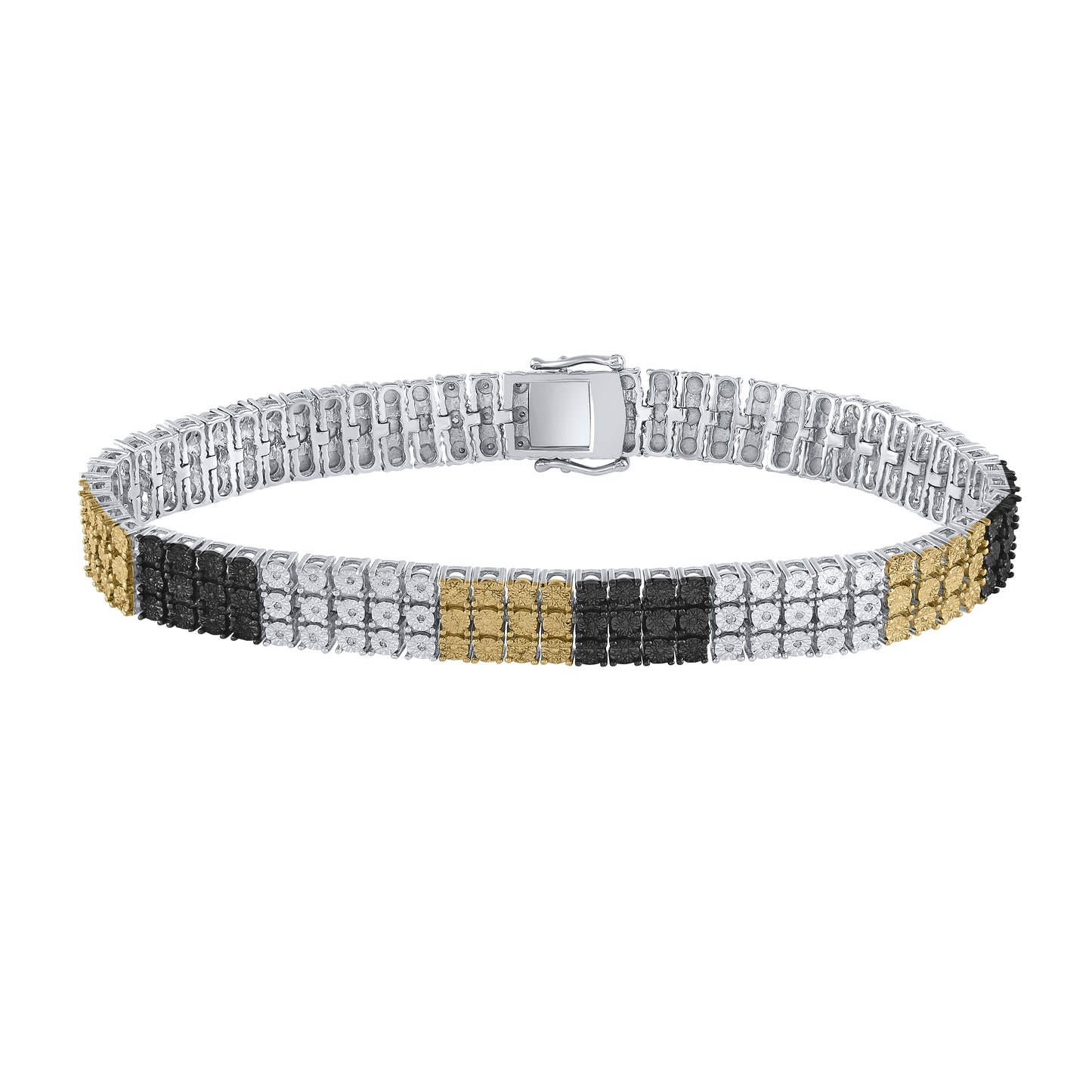 Sterling Silver 1/6ctw Diamond Fashion Bracelet