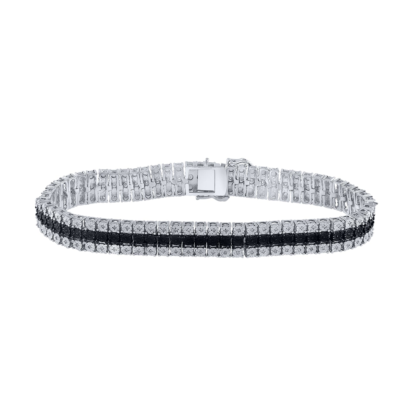 Sterling Silver 1/3ctw Diamond Fashion Bracelet