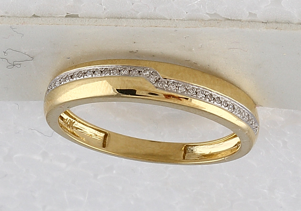 10kt Yellow Gold His & Hers Round Diamond Cluster Matching Bridal Wedding Ring Band Set 1/2 Cttw, Women Size: 5-9, Men Size: 8-12