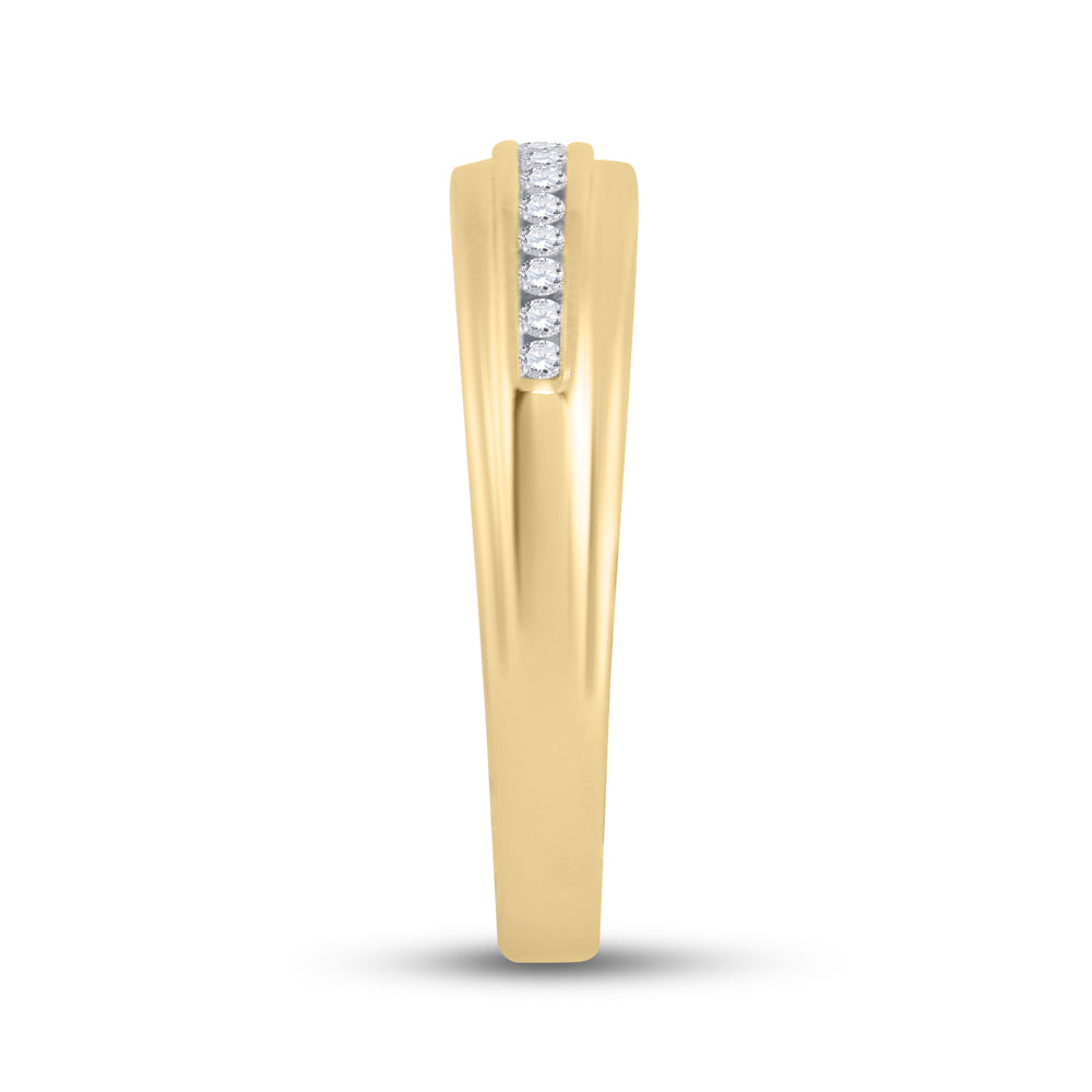 14K Yellow Gold His Hers Round Diamond Halo Matching Wedding Set 7/8 Cttw, Womens Size: 5-10, Mens Size: 7-13