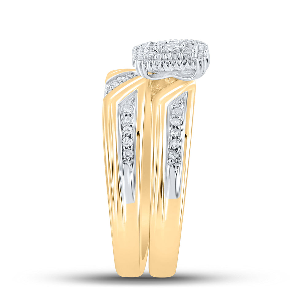10kt Yellow Gold 1/3ctw Diamond Fashion Trio Set