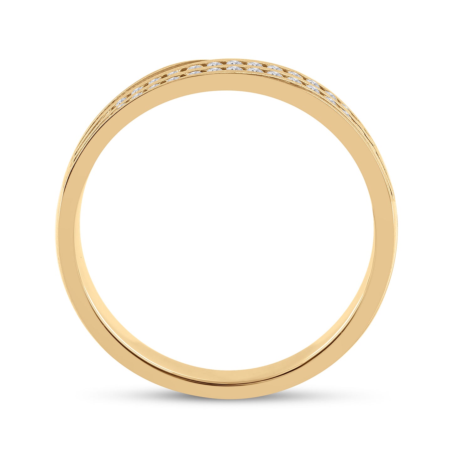10K Yellow Or White Gold Mens Round Diamond Wedding Band Ring 1/4 Cttw, Mens Size: 7-13