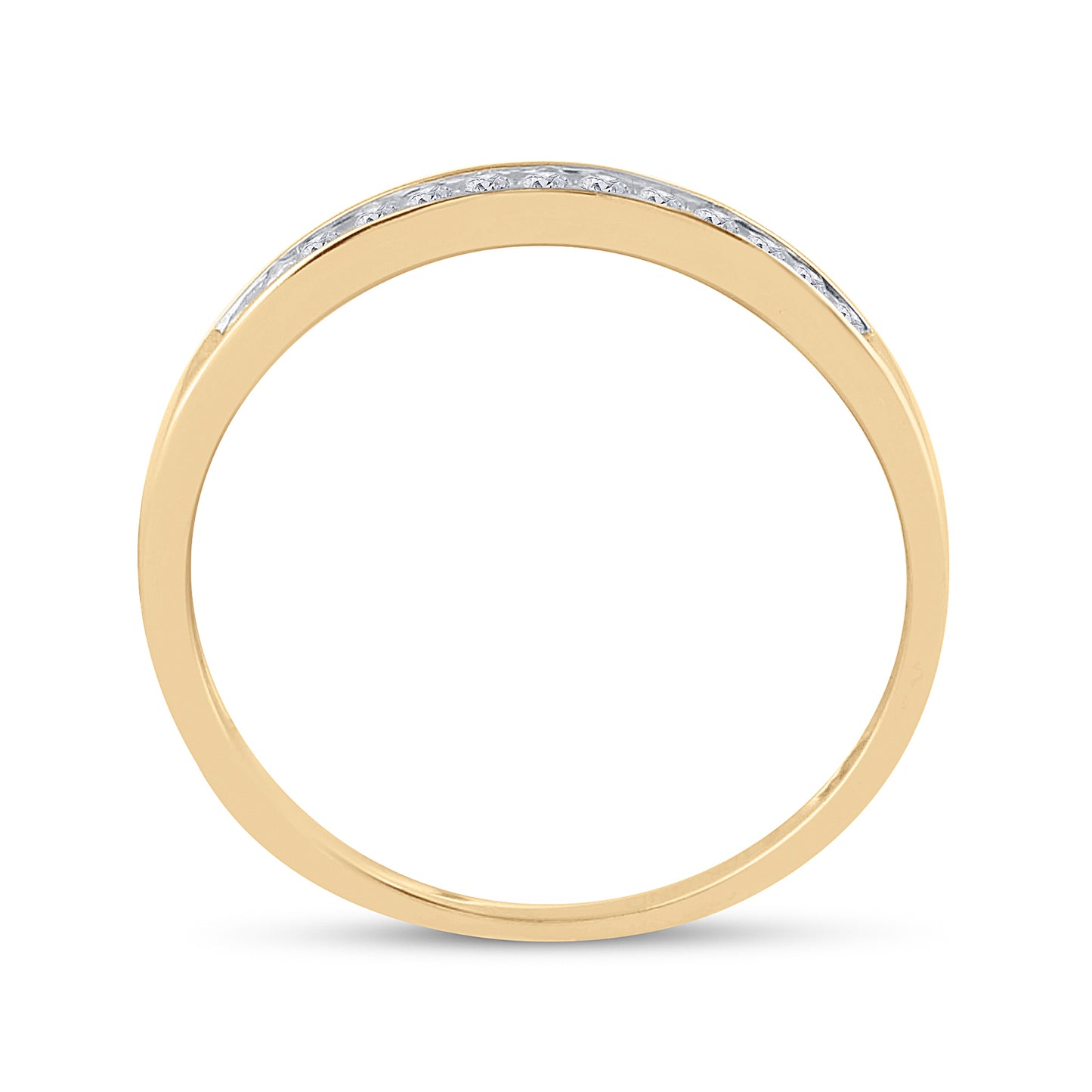 10K White Or Yellow Gold Princess Diamond Bridal Wedding Ring Band Set , Womens Size: 5-10