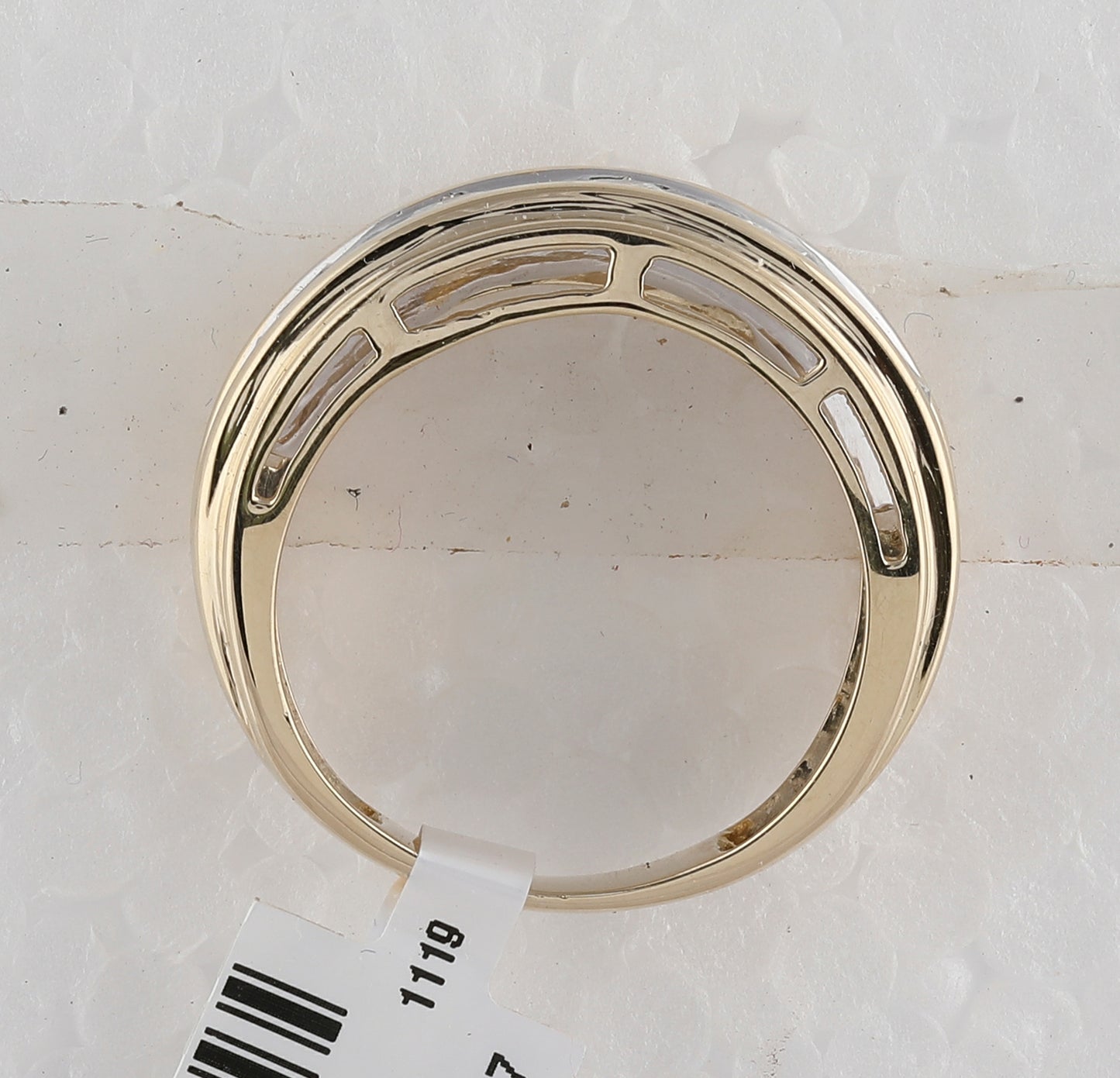 14K Yellow Gold Mens Round Diamond 5-Stone Wedding Band Ring 2 Cttw, Mens Size: 7-13
