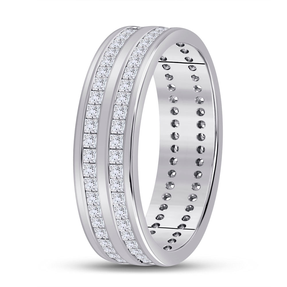 14K White Gold Womens Round Diamond Eternity Wedding Band 1 Cttw, Womens Size: 5-10