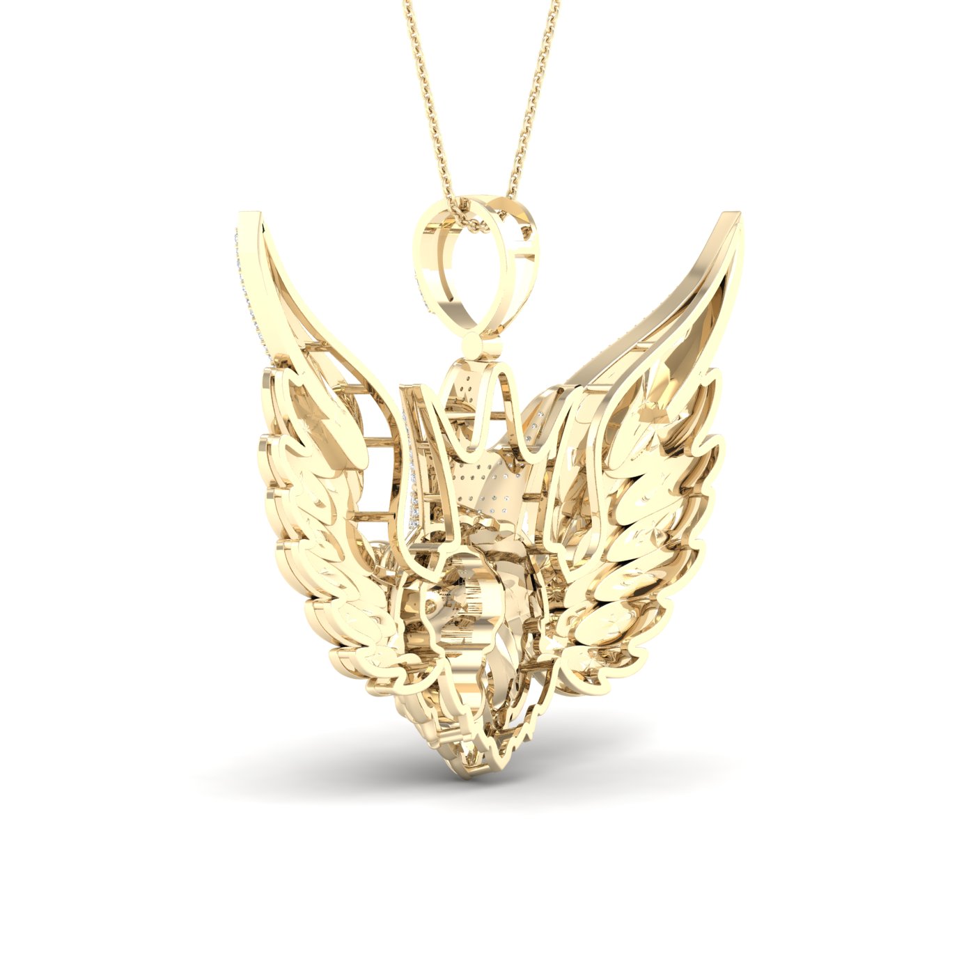 10kt Yellow Gold 1/2ctw Diamond P1p2 Lion Face Mens Charm